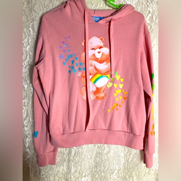 Care Bear Cheer Bear Pink Sweater Hoodie - Picture 1 of 6